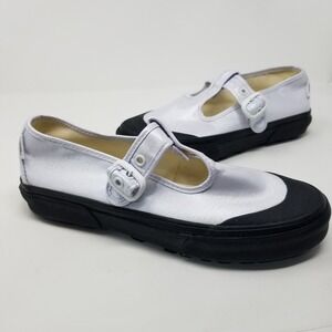 VANS Style 93 Coated Canvas True White Mary Jane Sneakers Shoes Women's Size 8